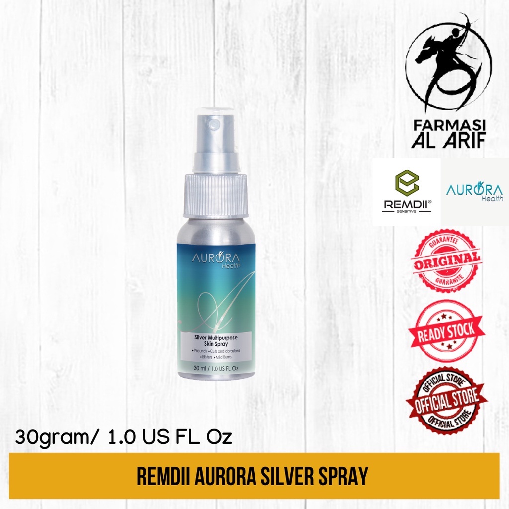Remdii Aurora Silver Spray (rawatan ulcer/luka/radang kulit)